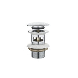 Ventil TEKA CLICK-CLACK rotund 1106800, fara preaplin, Finisaj Crom