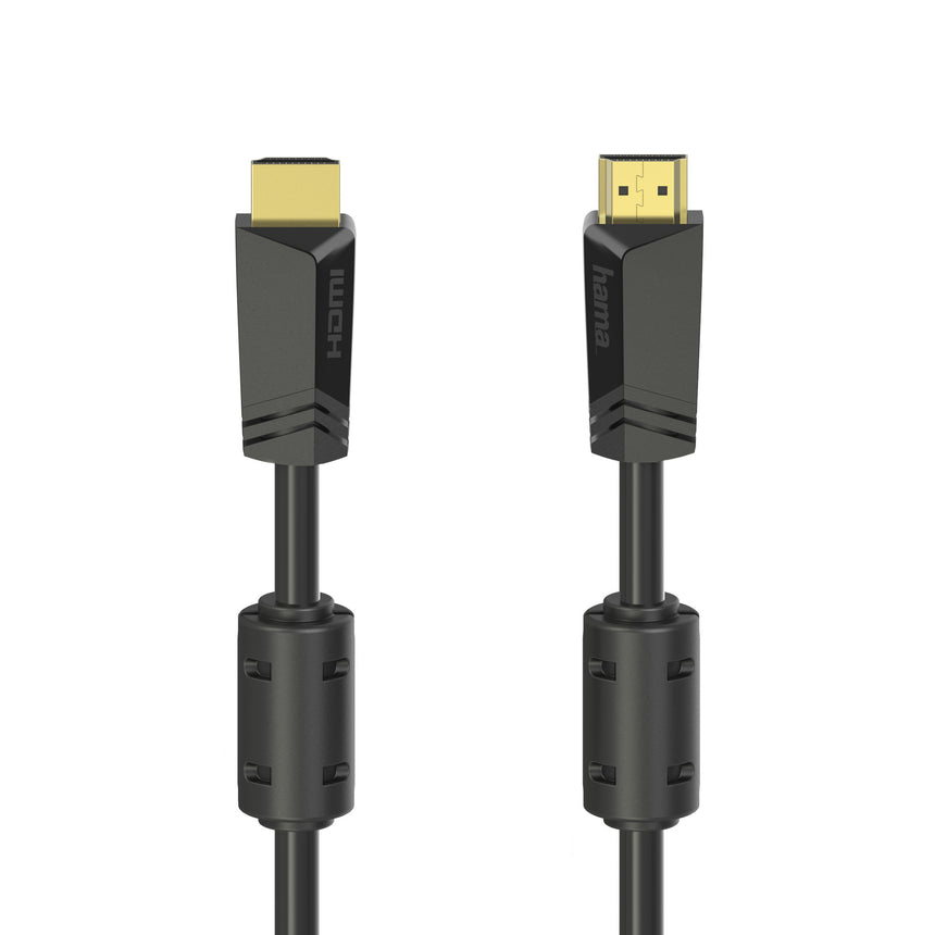 Cablu HDMI Hama 205009, 4k, Ethernet, 10 metri aurit, negru