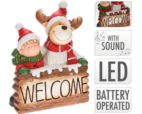 Decoratiune Ren Cu Led 41x50 Cm