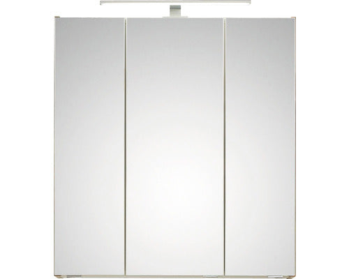 Dulap baie cu oglinda pelipal Quickset 353, iluminare LED, PAL, 65x16x70 cm stejar Riviera