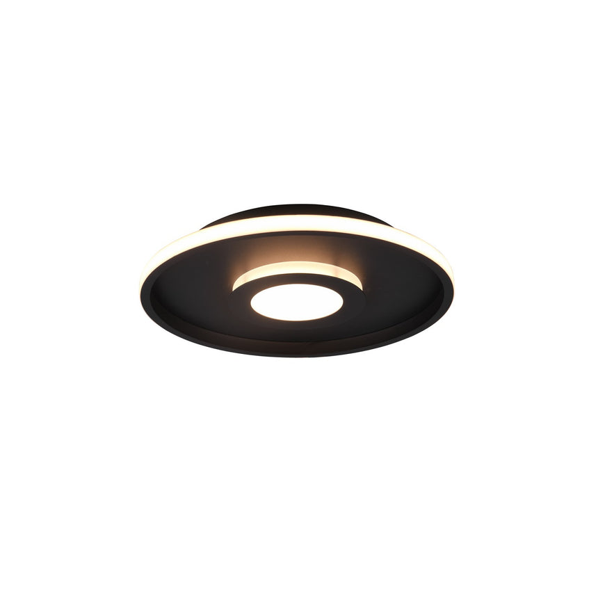 Plafoniera LED, Trio, 35 W, 4100 lm, Metal, Negru