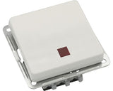 Intrerupator Simplu & Cap-scara Roth Lange Plus, Cu Lumina, Alb