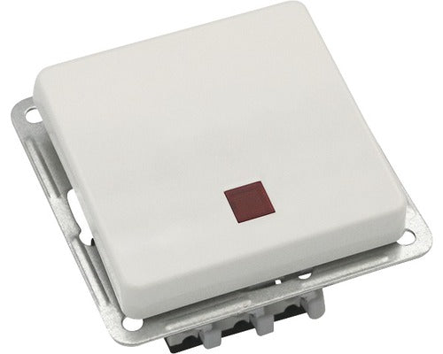Intrerupator Simplu & Cap-scara Roth Lange Plus, Cu Lumina, Alb