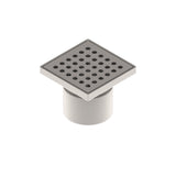 Sifon Inox, VODALAND, 150x150, cu gratar perforat, iesire verticala DN110, L15, 151x151x130 mm