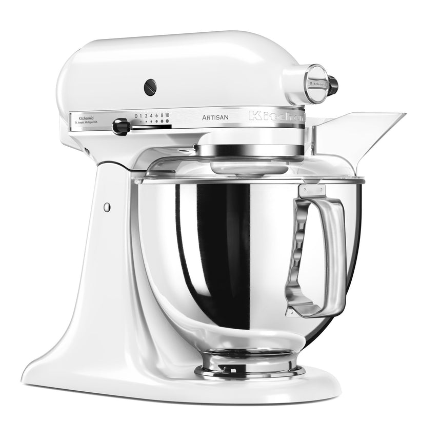 Mixer cu bol KitchenAid Artisan 5KSM175PSEWH, 300W, 4.8L, White