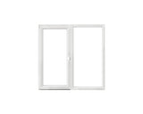 Fereastra Pvc Termopan 5 Camere Tripan 116x116 Cm Alba Deschidere Dubla Stanga + Fixa