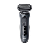 Aparat de ras electric Braun Series 6 61-N4500cs Wet&Dry, AutoSense, 4 elemente de taiere, SensoFlex, Statie de incarcare, accesorii pentru ingrijirea barbii, Trusa de voiaj, Gri