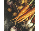 Tablou Sticla Carrots 20x20 Cm