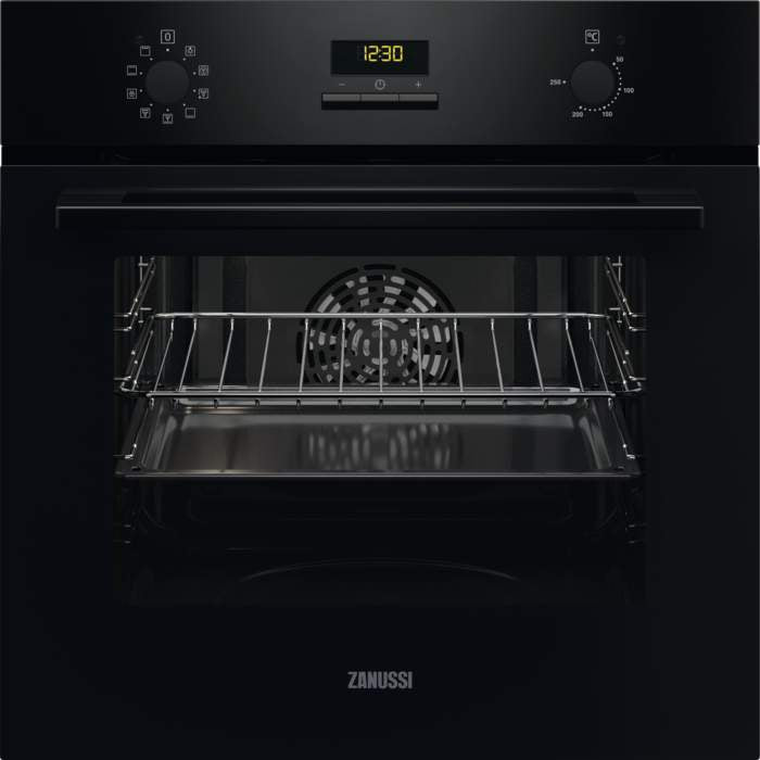 Cuptor incorporabil Zanussi ZOHEE2K2, Electric, 65 l, 9 programe, Convectie, Grill, Clasa A, Negru