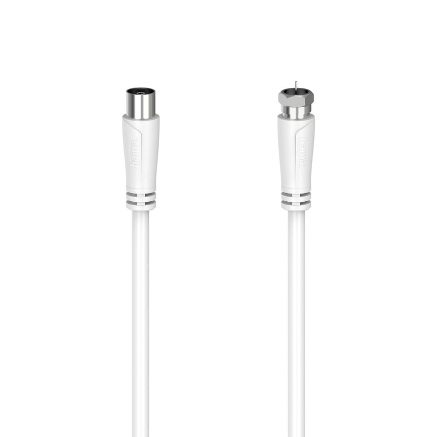 Cablu coaxial Hama 205062, 3 metri, alb
