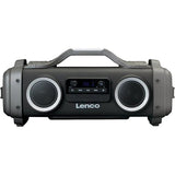 Boxa Portabila LENCO SPR-200BK, 50W, Bluetooth, Radio FM, MicroSD, Waterproof, Negru-Gri