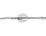 Sina spoturi cu LED integrat Ohio 4x5W 2000 lumeni, pentru baie IP44, crom