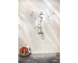 Paravan de dus walk-in Sanotechnik Freedom I BW, sticla securizata, Easyclean, 117x195 cm
