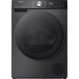 Uscator de Rufe HISENSE DH5S102BB, Pompa de Caldura, 10 kg, 17 Programe, Clasa A+++, Wi-Fi, Negru