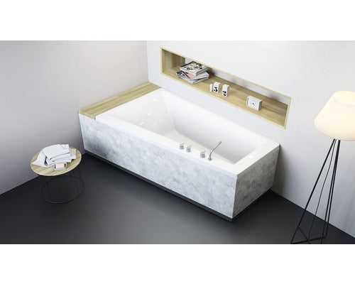 Cada de Baie Asimetrica pe Colt Radaway Palea, 170x100,5x48,50 cm, Colt Stanga, Acril, Alb, WA1-34-170x100L