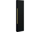 Dulap Baie Inalt Suspendat, 2 Usi, Pal, 41,6x170 Cm, Negru Mat