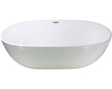 Cada de Baie Ovala Freestanding Egg Eco 80x170x60 cm Acril Alb