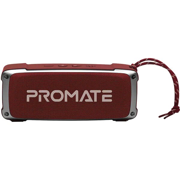 Boxa Portabila PROMATE Outbeat, Bluetooth, MicroSD, Radio FM, Rosu