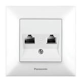 Priza date dubla dubla cat5e arkedia slim alb panasonic