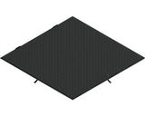 Capac Camin cu Rama VODALAND Metalic 30x30 cm Negru