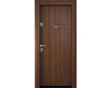 Usa de Intrare Metalica Pentru Interior Modern 313 Nuc MT 88x201 cm Dreapta