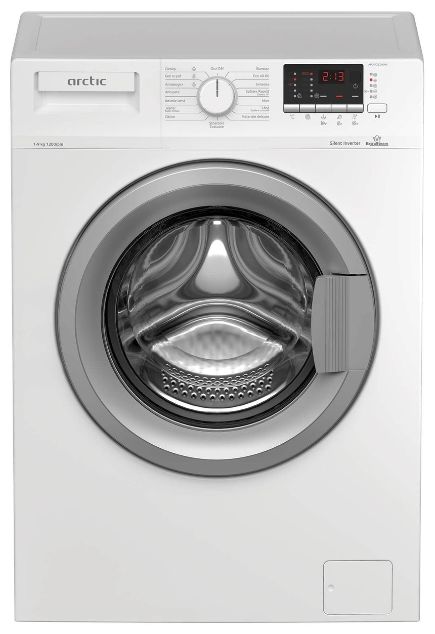 Masina de spalat rufe frontala ARCTIC APL91223XLW6, 9 kg, 1200rpm, Clasa A+++, alb