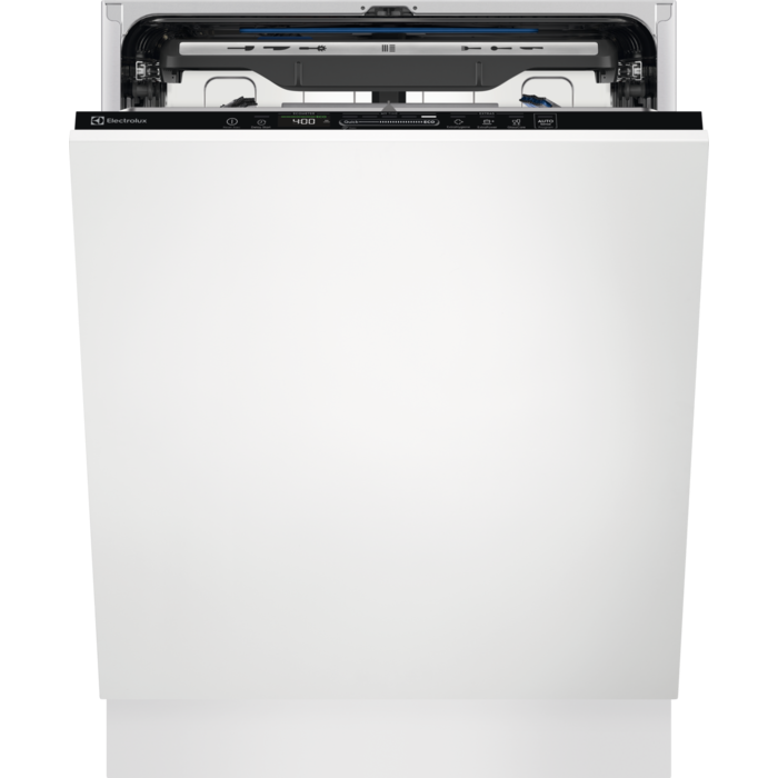 Masina de spalat vase incorporabila Electrolux EEG69410L, 15 seturi, 8 programe, Clasa C, MaxiFlex, AirDry, QuickSelect, Motor inverter, SatelliteClean, Afisaj digital, Indicator luminos pe podea, 60 cm