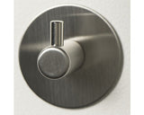 Cuier Baie Tiger Rino, 1 Agatatoare, Montaj Prin Lipire, Inox Mat