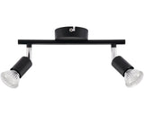 Sina Spoturi Prato Gu10 Max. 2x10w, Negru Mat