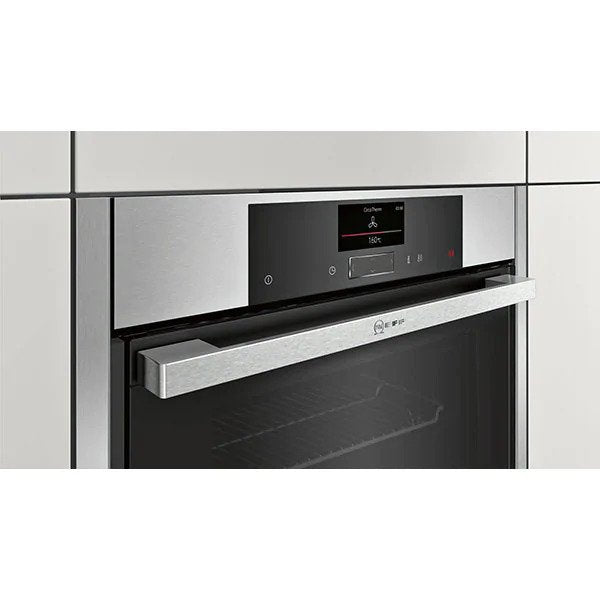 Cuptor incorporabil NEFF B45CS24N0, Electric, Autocuratare EcoClean Direct, 71 l, 13 functii, Clasa A, Inox