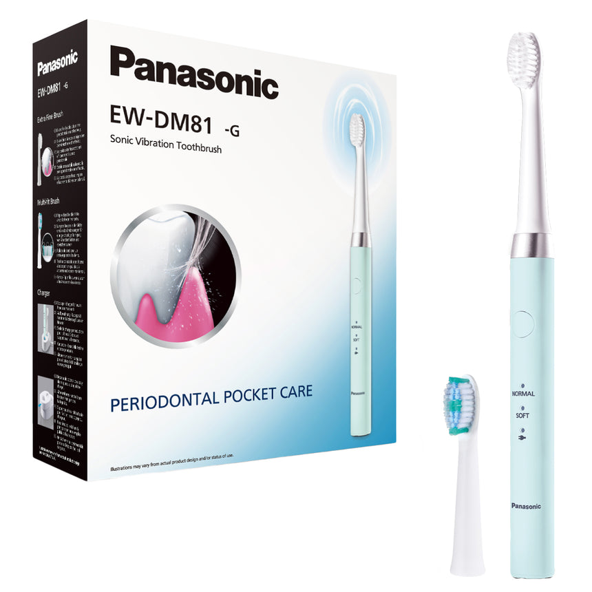 Periuta de dinti Panasonic Sonic vibration EW-DM81-G503, 31.000 oscilatii, Verde