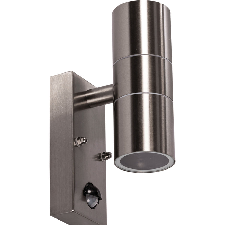 Aplica Gradina Exterior Erste Antal 2x35W Max GU10 EL0042539 IP65 Culoare Argintiu Senzor Prezenta Lumina