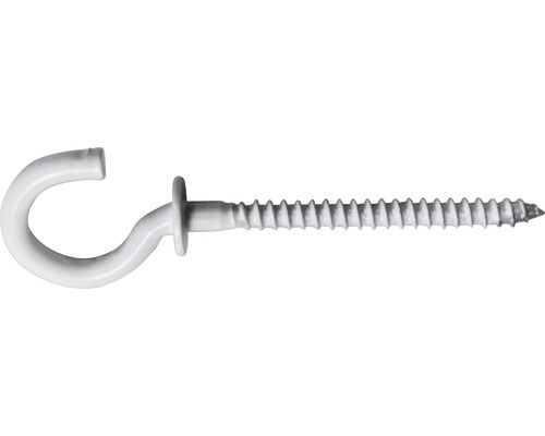 Holsuruburi Cu Carlig Dresselhaus 3, 5x68 Mm Otel Plastifiat Alb, Cu Guler De Oprire/mascare, 100 Bucati