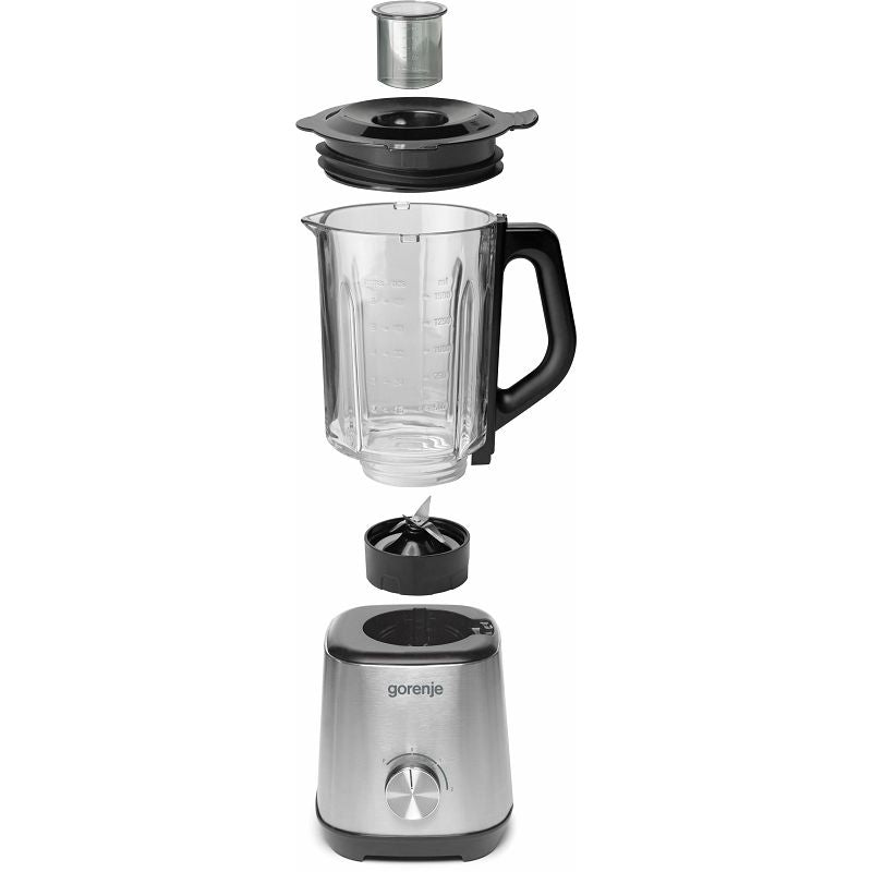 Blender GORENJE B1000GE, 1.5l, 1000W, 2 trepte viteza, Argintiu-Negru