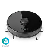 Aspirator robot NEDIS samrt, Nedis, Wi-Fi, Volum rezervor de colectare: 0.6 l, Incarcare automata, Timp maxim de functionare: 120 min, Negru, Android™/IOS wifivcl001cbk