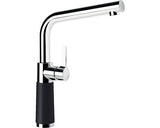 Baterie bucatarie inalta cu dus extractibil SC-540, 2 tipuri de jet, cartus ceramic, Cristadur Magma, negru