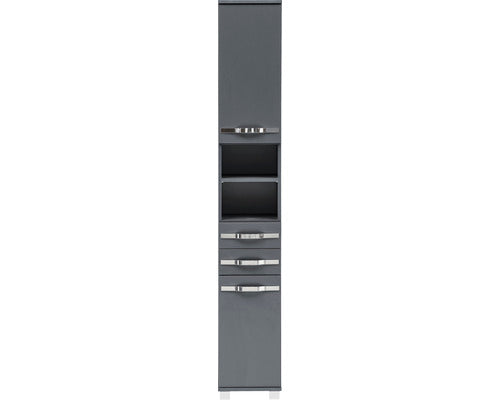 Dulap Baie Inalt Diana 300, 2 Usi 2 Sertare, PAL, 30,3x194,2 cm, Antracit