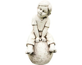 Statuie Baiat Pe Minge 26x25x54 Cm