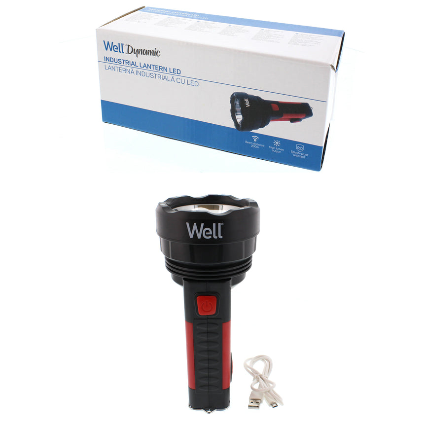 Lanterna LED industriala Well Dynamic, cu magnet, T6+COB, 350 lm