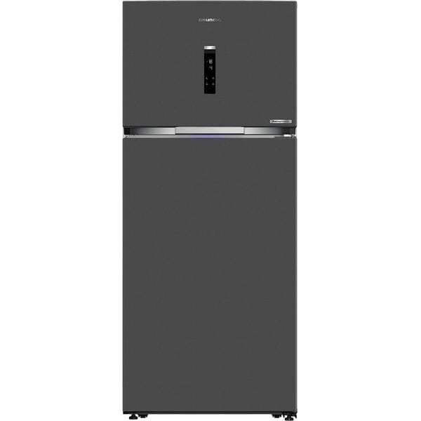 Frigider cu Doua Usi GRUNDIG GDPN67830FXRW, Duo Cooling No Frost, 557 l, 186 cm, Clasa D, Dark Inox