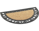 Covoras Intrare Cauciuc/cocos Semicerc Natur 45x75 Cm