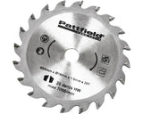 Disc Debitare Pattfield Ø85x1, 6x10 Mm, 20 Dinti Din Wolfram-carbid, Pentru Fierastraie Circulare Mini