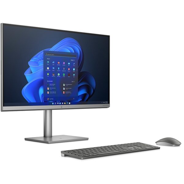 Sistem PC All in One HP Envy 27-cp0007nq, Intel Core i5-12400 pana la 4.4GHz, 27" 4K, 16GB, SSD 512GB, NVIDIA GeForce RTX 3050 4GB, Windows 11 Home, Argintiu