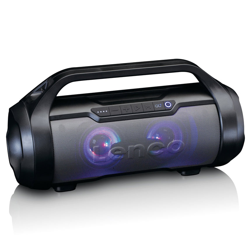 Boxa portabila Lenco SPR-070BK, Bluetooth, USB, SD, Lumini