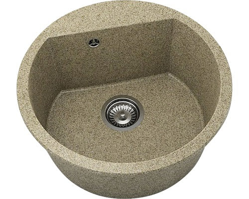 Chiuveta Bucatarie Rotunda Fat Avangard 223 Ø51 Cm, Granixit Calahari