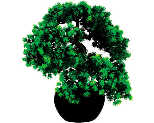 Planta Artificiala Bonsai Zada 5 Trunchiuri In Ghiveci H 30 Cm Verde