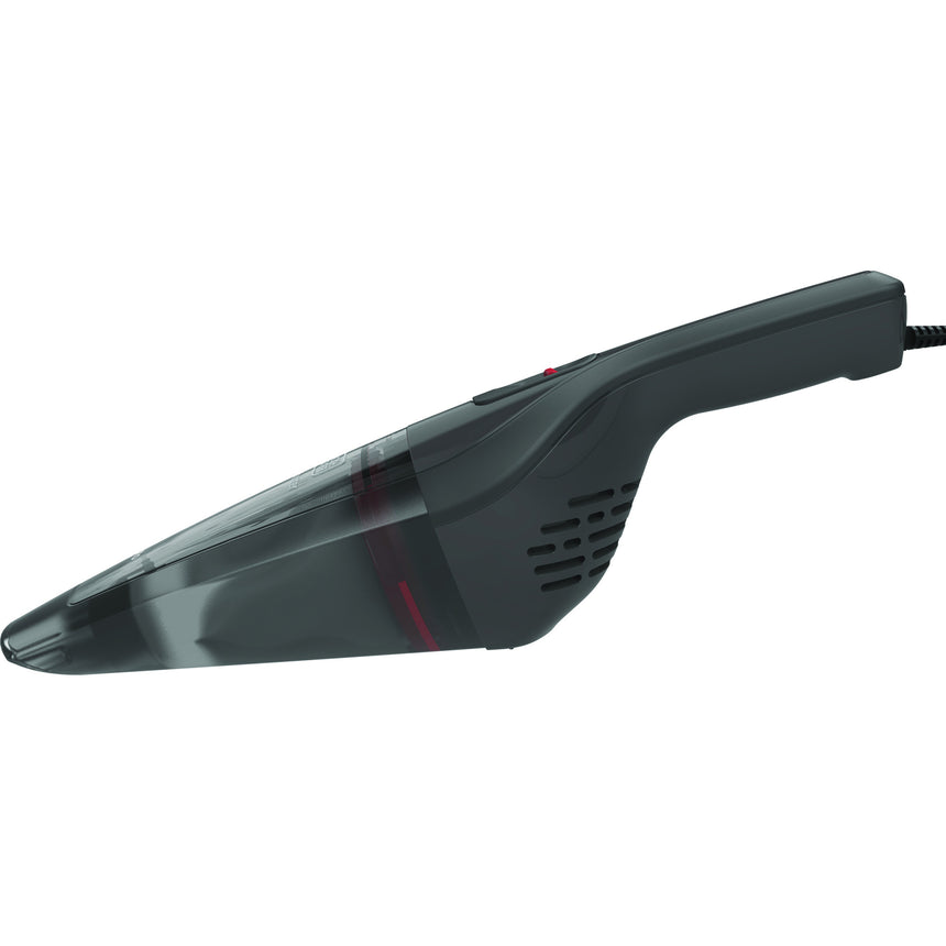 Aspirator auto portabil Black & Decker NVB12AV dustbuster, 12V, conector bricheta, fara sac, recipient colectare praf 0.37L, putere mare de aspirare, cablu alimentare 5m, 8.8AW
