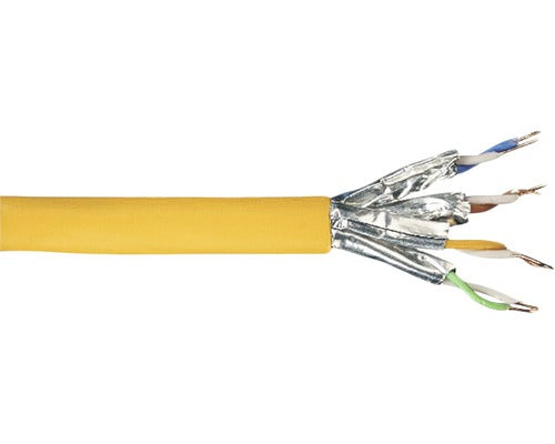 Cablu Retea Date Stp Cat 6 4x2x23awg 500mhz Portocaliu, Inel 50m, Perechi Ecranate