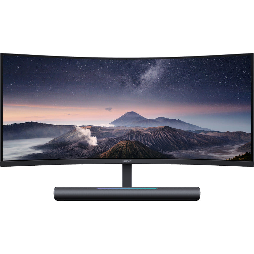 Monitor Curbat Gaming LED VA Huawei Mateview GT 34'' WQHD, 165Hz, 1500R, HDR, Soundbar dual speakers 2x5W, Display Port, HDMI, USB-C, Negru