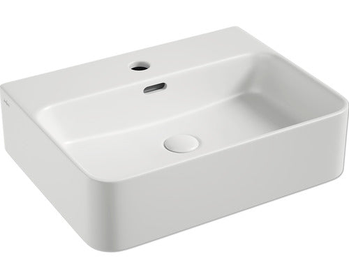 Lavoar Pe Blat Jungborn Three 52x40 Cm Alb Mat, Ventil Scurgere Ceramic